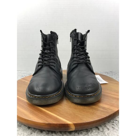 Dr. Martens 1460 J Black Leather Lace Up Casual Lifestyle Daily Boots Womens 5 - Picture 6 of 15